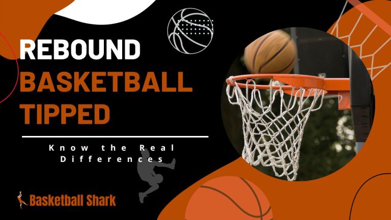 Rebound Basketball Tipped Rebounding off the Backboard